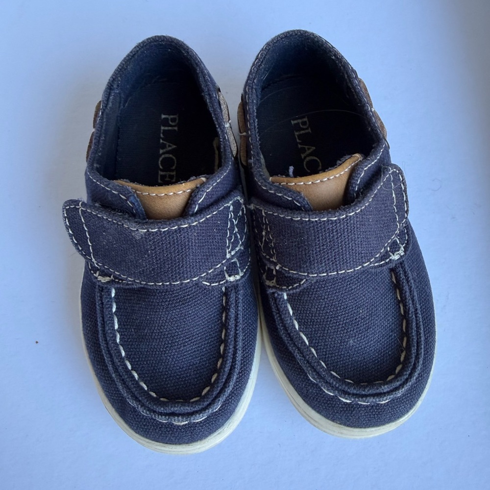 Place Kids Dark Blue Moccasins